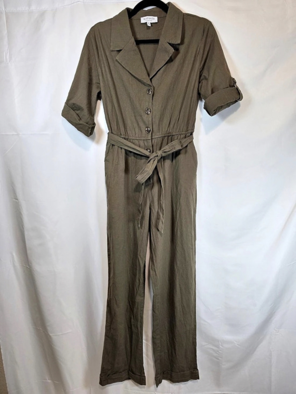 Hayden Los Angeles Utility Jumpsuit in Brown Large Like New